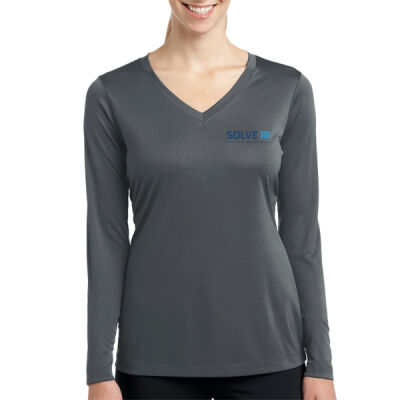Solve - Women's Long Sleeve PosiCharge ® Competitor V Neck Tee Thumbnail