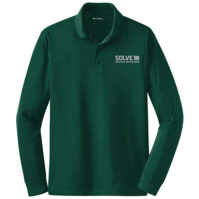 Solve - Long Sleeve Micropique Sport Wick ® Polo Thumbnail