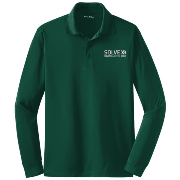Solve - Long Sleeve Micropique Sport Wick ® Polo Thumbnail