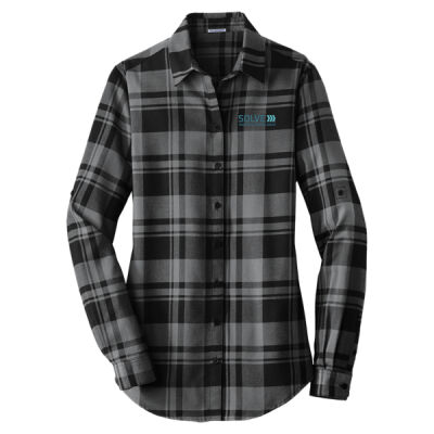 Solve - Ladies Plaid Flannel Tunic Thumbnail