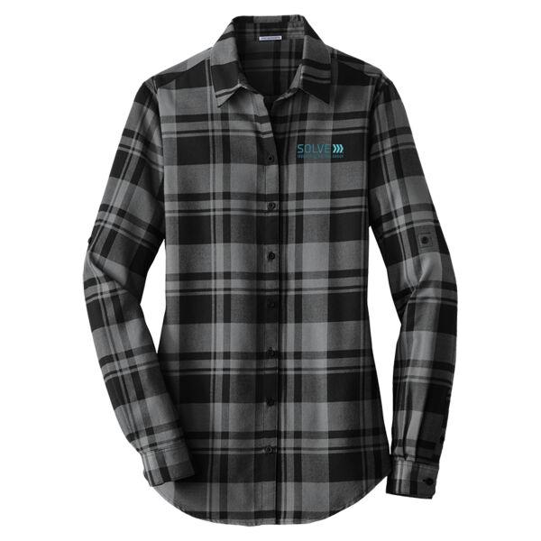 Solve - Ladies Plaid Flannel Tunic Thumbnail